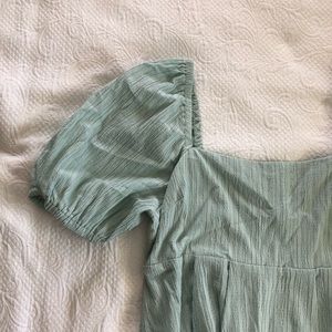 Puff sleeve mini dress